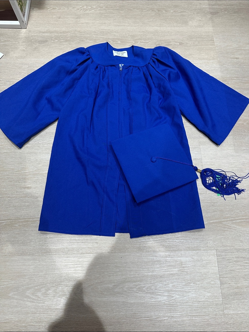 Unbranded Kids Graduation Gown and Cap in Royal Blue